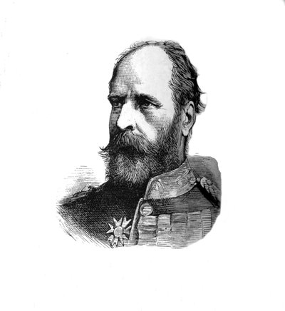 Generalmajor Sir E. B. Hamley, Kommandeur der zweiten Division, ca. 1882 von Unbekannt