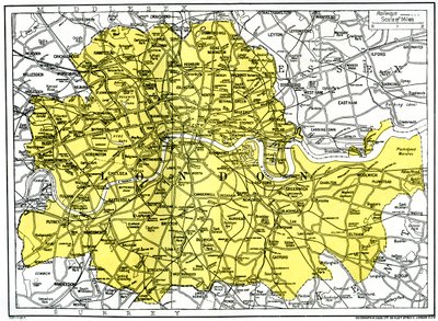Karte von London, 1924-1926 von Unbekannt