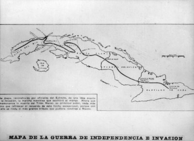 Karte des Unabhängigkeitskrieges und der Invasion, 1895, 1920er von Unbekannt