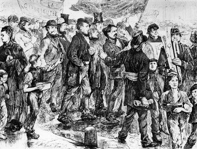 Marsch zugunsten der Kommune, Pariser Kommune von 1871 von Unbekannt