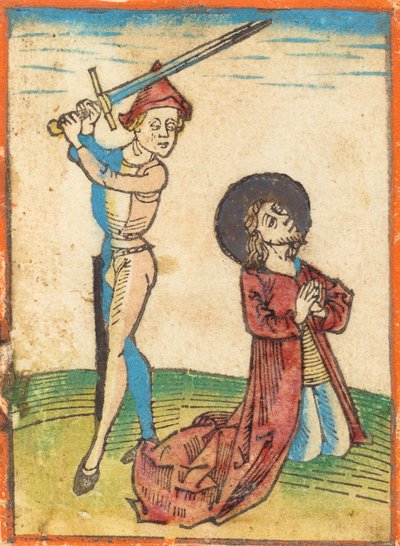 Martyrium eines Heiligen, ca. 1480 von Unbekannt