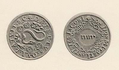 Medaille zur Erinnerung an die Entdeckung des Schießpulverkomplotts, 1605, 1904 von Unbekannt