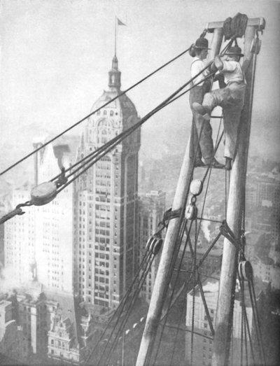 Männer, deren Mut den eines Bergsteigers an einem Abgrund übertrifft, um 1935 von Unbekannt