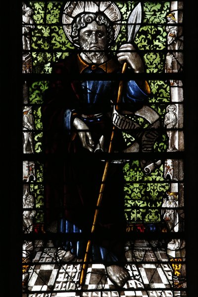 Kathedrale von Metz. Buntglasfenster von Thiebaut de Lixheim 1504. Apostel, Metz, Frankreich von Unbekannt