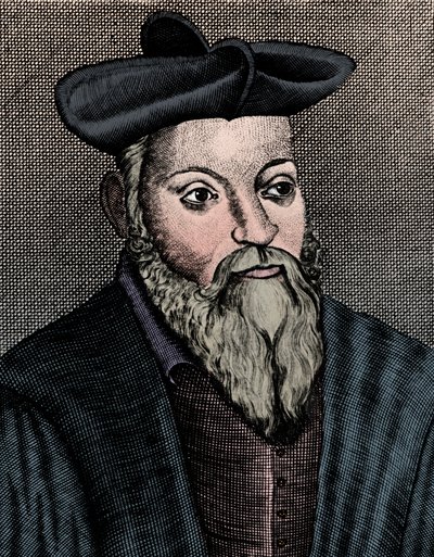 Michel Nostradamus 1503-1556, französischer Arzt und Astrologe, 17. Jahrhundert von Unbekannt