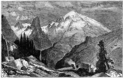Mount Shasta, nördlicher Gipfel der Sierra Nevada, Kalifornien, USA, um 1870 von Unbekannt