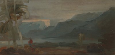 Gebirgige Landschaft mit Figuren und Vieh, 1806 bis 1807 von Unbekannt