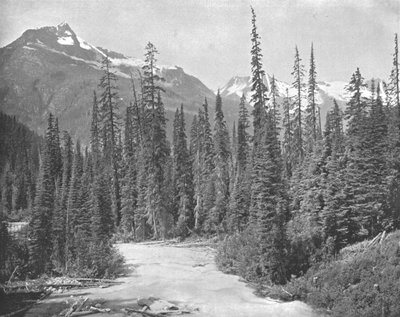 Berge Cheops und Hermit, Selkirk Range der Rockies, USA, ca. 1900 von Unbekannt