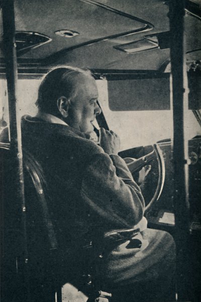 Herr Churchill mit der R.A.F. - am Steuer des Flugboots Berwick, 1942, 1945 von Unbekannt