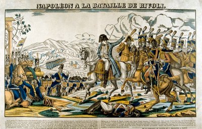 Napoleon in der Schlacht von Rivoli, 14. Januar, 1797 von Unbekannt