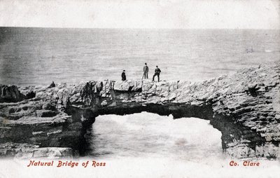 Natürliche Brücke von Ross, County Clare, Irland, 1906 von Unbekannt