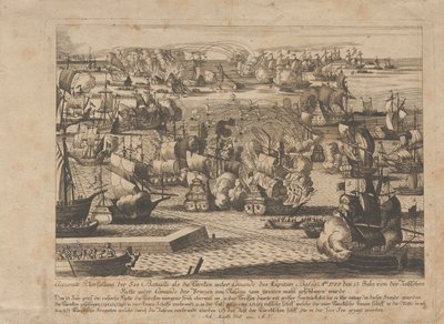 Seeschlacht zwischen der russischen und osmanischen Flotte am 13. Juli 1788 von Unbekannt