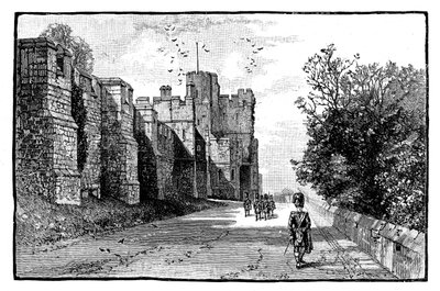 North Terrace und Wykeham Tower, Windsor Castle, 1888 von Unbekannt