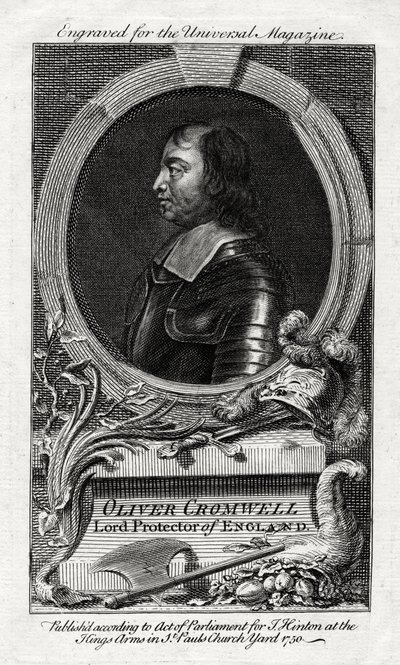 Oliver Cromwell, Lordprotektor von England von Unbekannt