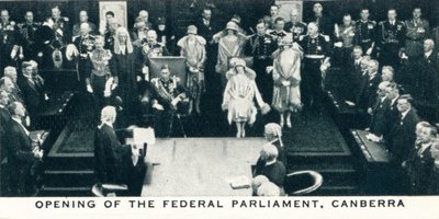 Eröffnung des Bundesparlaments, Canberra von Unbekannt