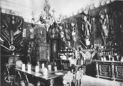 Ostafyevo-Anwesen. Der große Speisesaal, Ende des 19. Jahrhunderts von Unbekannt