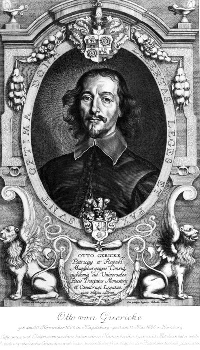 Otto von Guericke, deutscher Physiker und Erfinder von Unbekannt
