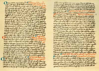 Seiten aus dem Urbar von Osney Abbey von Unbekannt
