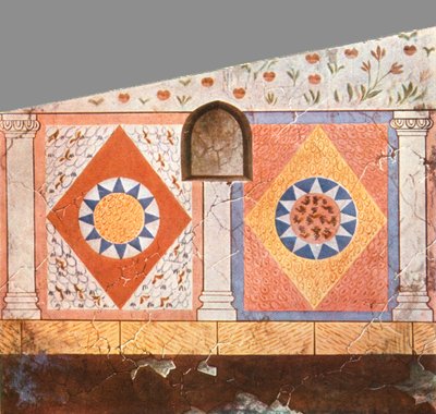 Bemalte Dekoration in der Stasovsky-Krypta, Kimmerischer Bosporus, Kertsch, 1928 von Unbekannt