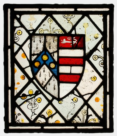 Tafel mit Wappenschild von Johnson, Britisch, ca. 1500 von Unbekannt