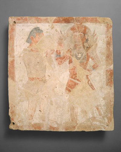 Tafel mit dem Gott Pharro und einem Verehrer, ca. 3. Jahrhundert n. Chr. von Unbekannt