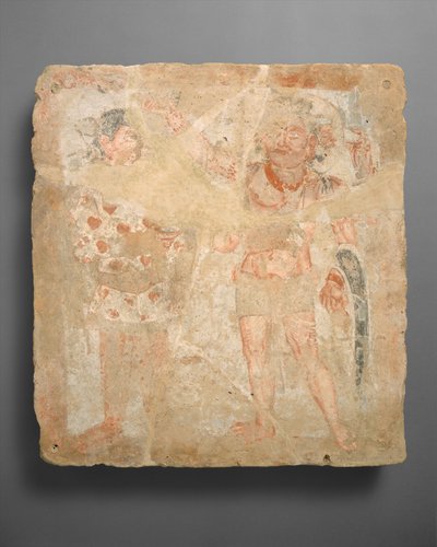 Tafel mit dem Gott ShivaOesho und Verehrer von Unbekannt