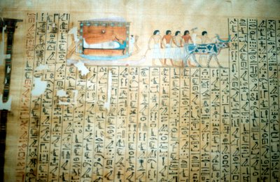Papyrus aus einem altägyptischen Totenbuch von Unbekannt