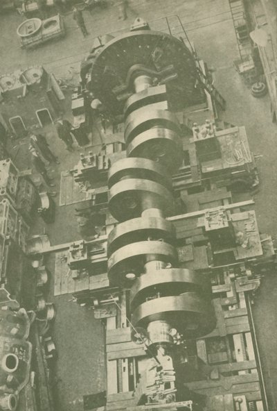 Teil der Kurbelwelle der M.V. Britannic White Star, 27.000 Tonnen, um 1930 von Unbekannt