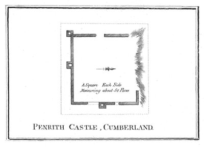 Plan von Penrith Castle, Cumberland von Unbekannt