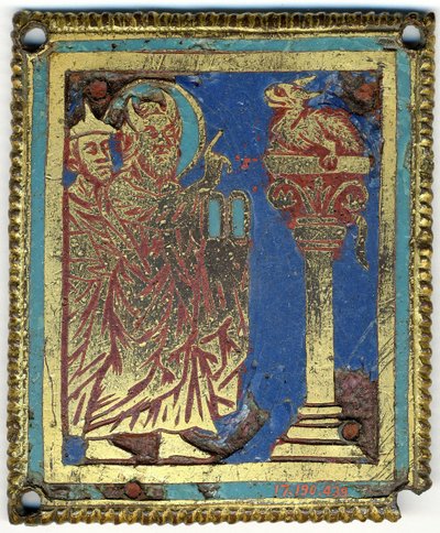 Plakette mit Moses, Aaron und der ehernen Schlange von Unbekannt