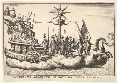 Tafel 16: Der Argonaut Asterion geführt von einer jungen Blitzfigur, 1664 von Unbekannt