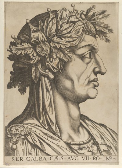 Tafel 7: Servius Galba im Profil nach rechts, aus 