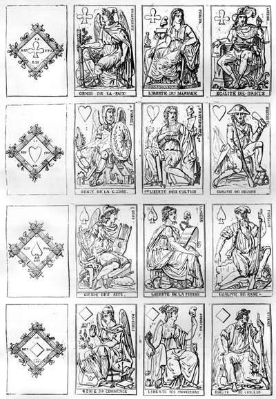 Spielkarten der Französischen Republik, 1790 von Unbekannt