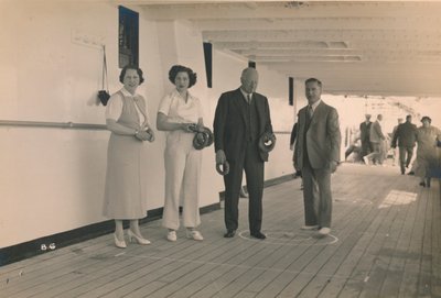 Quoits spielen an Bord der SS Arandora Star, 1936 von Unbekannt