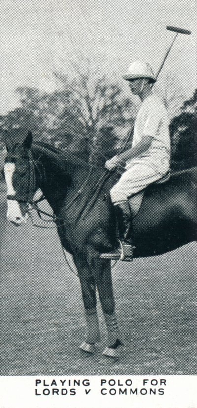 Polo für Lords gegen Commons, um 1930, 1937 von Unbekannt