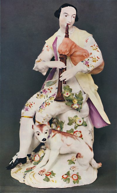 Porzellanfigur mit der Markierung WD-CO. Derby, um 1760 von Unbekannt