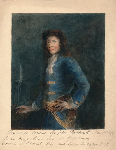 Porträt von Admiral Sir John Balchin, 1832 von Unbekannt