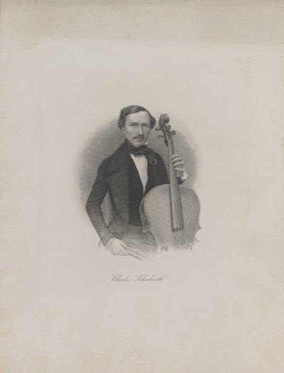 Porträt von Carl Eduard Schuberth 1811-1863, um 1850 von Unbekannt