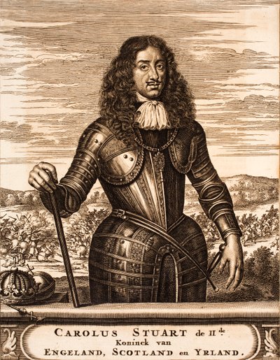 Porträt von Charles II. von England 1630-1685 Aus: Schauplatz des Krieges, 1675 von Unbekannt