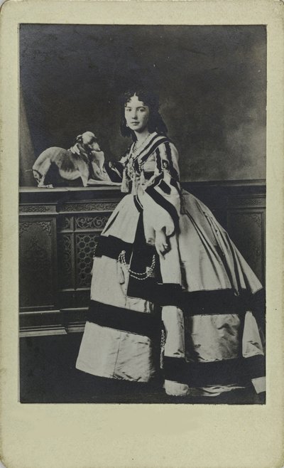 Porträt von Cora Pearl 1836-1886, ca. 1865 von Unbekannt