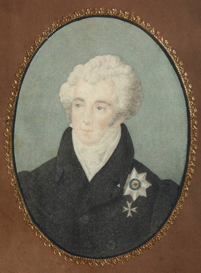 Porträt von Graf Alexander Lvovich Naryshkin 1760-1826, zweites Viertel des 19. Jahrhunderts von Unbekannt