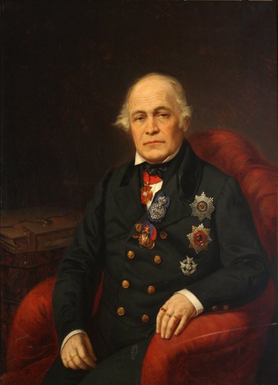 Porträt von Graf Dmitry Nikolayevich Bludov von Unbekannt