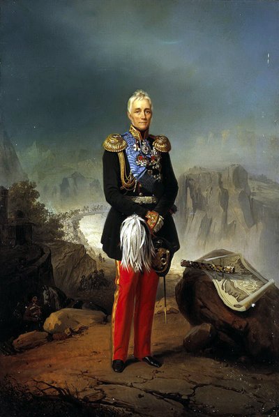 Porträt von Graf Michail Woronzow 1782-1856, zweite Hälfte des 18. Jahrhunderts von Unbekannt