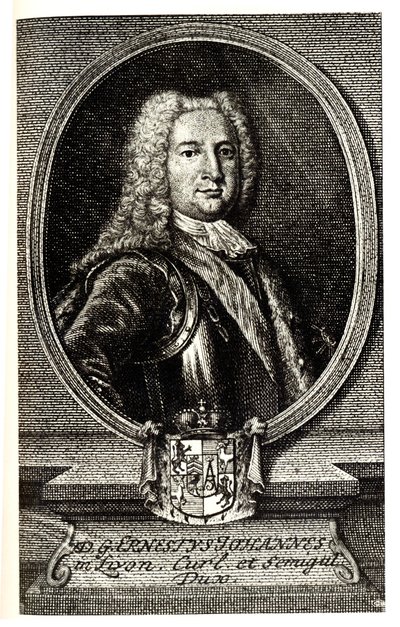 Porträt von Ernst Johann von Biron, Herzog von Kurland und Semgallen und Regent des Russischen Reiches, 1690-1772 von Unbekannt