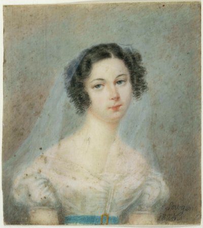 Porträt von Ewelina Hanska, geb. Rzewuska 1801-1882, 1820er Jahre von Unbekannt