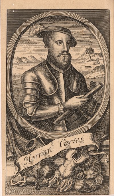 Porträt von Hernán Cortés 1485-1547, 1741 von Unbekannt