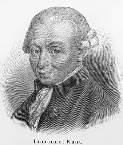 Porträt von Immanuel Kant 1724-1804 von Unbekannt