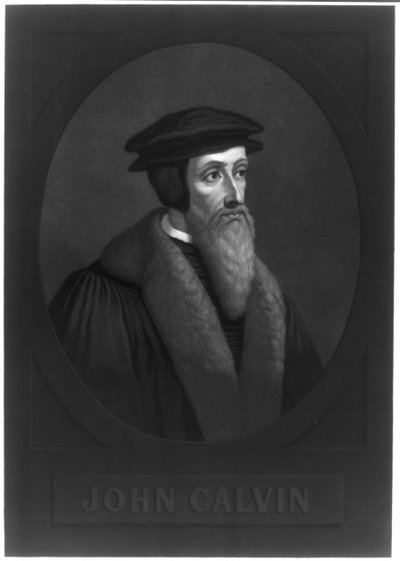 Porträt von Johannes Calvin 1509-1564, frühes 19. Jahrhundert von Unbekannt