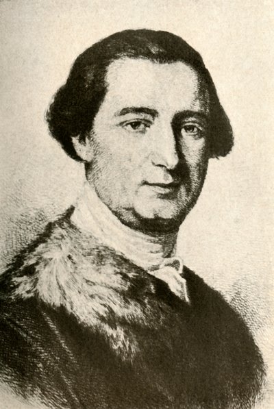 Porträt von John Penn, Kolonialgouverneur, mit Pelzbesetztem Mantel, um 1750, 1937 von Unbekannt
