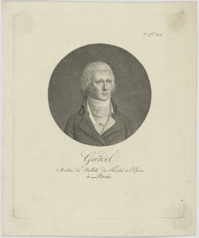 Porträt von Pierre-Gabriel Gardel 1758-1840, ca. 1787 von Unbekannt